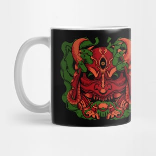 Angry japan mask Mug